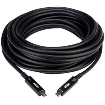 Cable Óptico Activo USB-C Ultra HD Aten UE3410F de 10 m, 10 Gbps