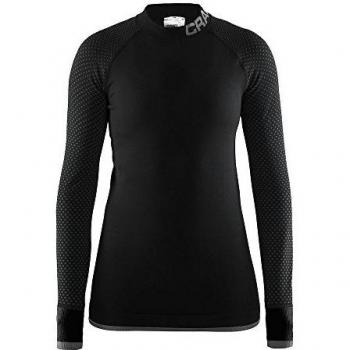 Craft Women's Warm Intensity Long Sleeve Base Layer - Black/Granite