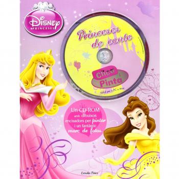 Clica i pinta. Princeses de conte: Un CD-ROM amb dibuixos encisadors per pintar i un fantàstic marc de fotos - Diversos Autors
