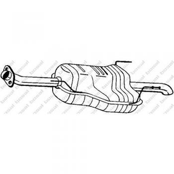 IZAWIT Muffler OPELVAUXHALL 21.073 585205758524255854266 Exhaust MufflerEnd Silencer 58520575852425