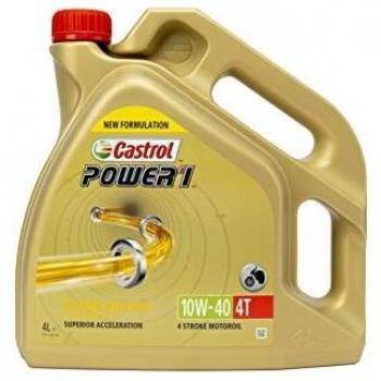 Castrol POWER1 4T 10W-40 Aceite de Moto, transparente, 4L