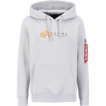 Alpha Industries Alpha Label Hoodie - Pastel Grey, Size S