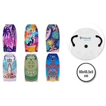 Tabla de Surf Poessa con Asas EPS Multicolor 93x45.5x5 cm