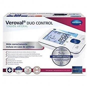Tensiómetro de Brazo Veroval Duo Control: Aparato de Medir la Tensión; Doble Sistema para Detectar Arritmias; Tecnología Duo Sensor; Método Korotkoff y Medición Oscilométrica; Talla Mediana 22-32cm