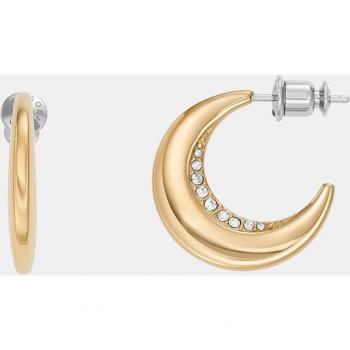 Pendientes de aro Kariana de acero y cristal