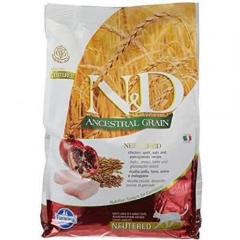 Farmina - Farmina N&D Pollo y Granada Adult Neutered Cat Low Grain - 1082-5 Kg.