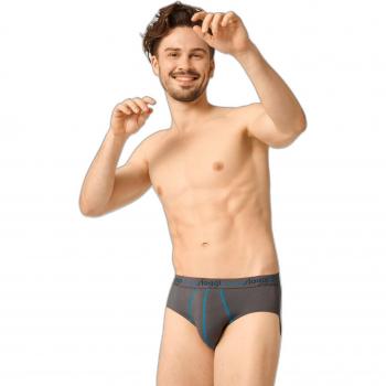 Sloggi Start Midi Men's Briefs (2-Pack) - Cotton, Brown/Grey/Turquoise