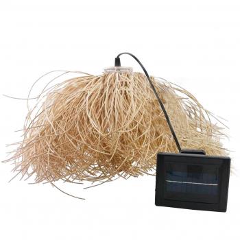 Lámpara de techo solar H30cm Frou Frou Beige de Polirratán