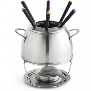 Quid 7402008 - Fondue 6 Servicios                 Fleurus Quid , Color Acero , 19x19x21 cm