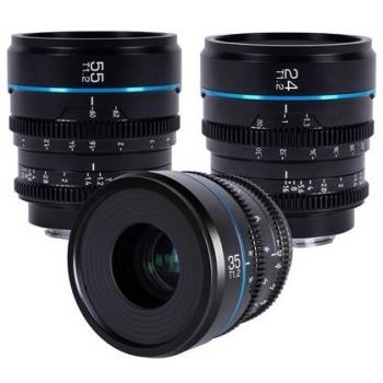 Sirui Nightwalker T1.2 S35 Cine Lens Set for Canon RF (24mm, 35mm, 55mm)
