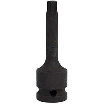 KS Tools 911.0918 - Bit con adaptador de impacto, acero especial, pavonado, T50