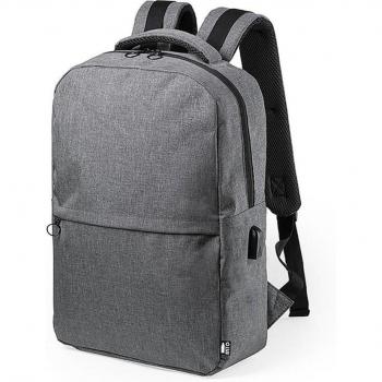 Mochila DAM Conexión USB con Bolsillo Acolchado para Portátil y Tablet, Parte Trasera y Cintas Acolchadas, Dimensiones 29x43x13 Cm