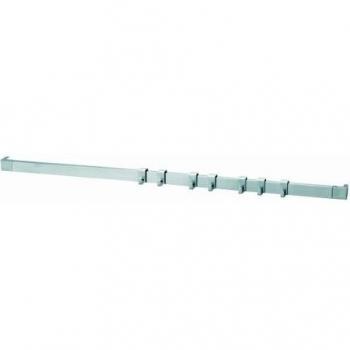 Brabantia 460005 - Barra de Pared, 60 cm, 7 Ganchos móviles, Acero Mate