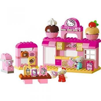 Big- Bloxx Bäckerei Bausteinset mit Teilen INKL Spielfigur Set de Pastelería Bloques de Construcción, 82 Piezas, Incluye 2 Figuras de Hello Kitty, Adecuado a Partir de 18 Meses, Color
