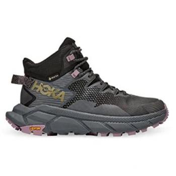 HOKA Women's Trail Code GORE-TEX Hiking Shoes, Black/Castlerock, Size 4.5