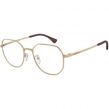 Emporio Armani EA1154D Asian Fit 3371 Armazones y Gafas Recetadas para Hombre Dorados