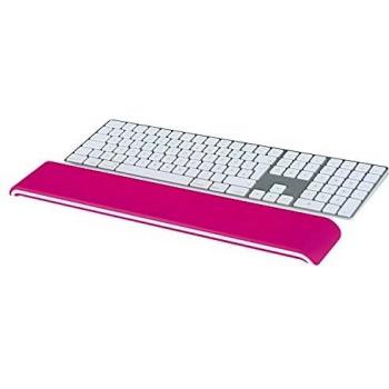 Leitz 65230023 - Reposamuñecas ajustable para teclado Ergo WOW, dos alturas seleccionables, Fucsia/Blanco