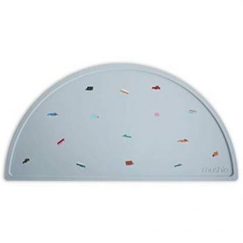Mantel Individual de Silicona para Niños Mushie Retro Cars 1Ud - Tapete Resistente a Las Manchas, Apto para Lavavajillas, Diseño Antideslizante, Accesorio Durable