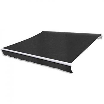 vidaXL Toldo Jardín Plegable 300 cm Manual Antracita Patio Terraza Balcón Casa