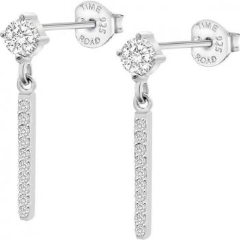 Time Road Pendientes WS03251 Plata Mujer Basics Acabado Brillo