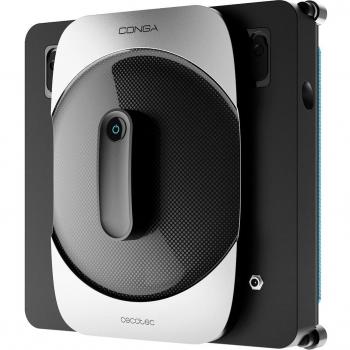 Cecotec Conga Windroid 1290 DoubleSpray Connected Robot Limpiacristales con WiFi, 5 Modos de Limpieza, App y Mando a Distancia, Negro