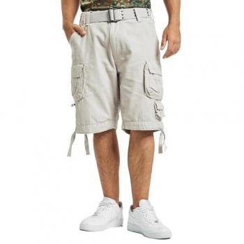 Brandit Savage Vintage Cargo Shorts - White - Men's Size M