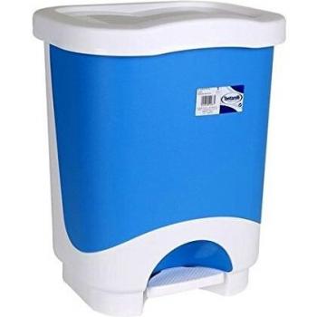 Tontarelli S2201099 Cubo para la Basura con Pedal Crema, 35 x 29 x 44.5 cm x 24 l