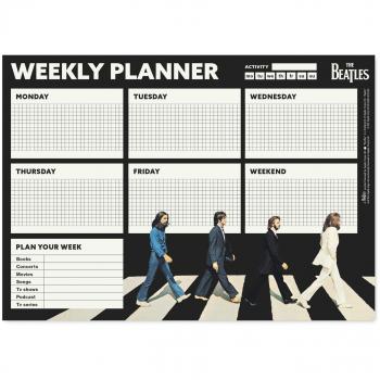 Bloc Planificador Semanal A4 The Beatles Erik Negro Inglés