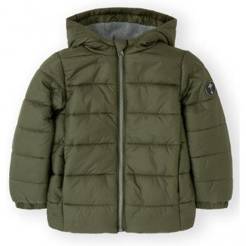 Plumífero Niño Afelpado con Capucha Forrada en Polar y Cremallera Protegida