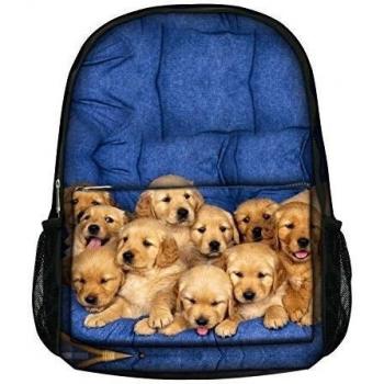 Luxburg diseño mochila para la escuela, deporte, ocio, viajes. Diferentes diseños! Welpen Familie 300x420mm