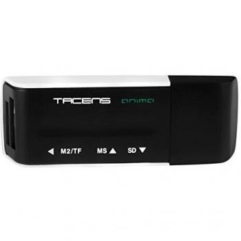 Tacens Anima ACRM1, Lector de Tarjetas Múltiple 46 en 1 Compacto, USB 2.0, 4 Ranuras