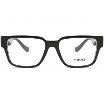 Versace VE3346 GB1 Men's Eyeglasses Black Size 55 - Blue Light Block Available