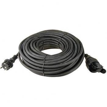 Emos E-008 - Cable de extensión schuko 10m, caucho 3x1,5,