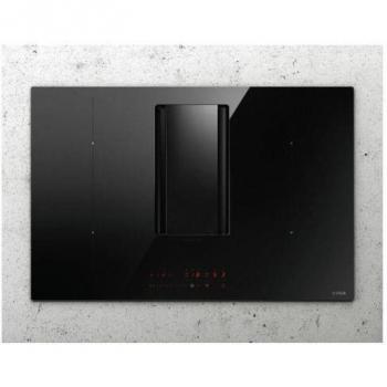 Placa de Inducción Aspirante Elica Nikolatesla Alpha 78 cm, 4 Zonas, 7400W, Color Negro