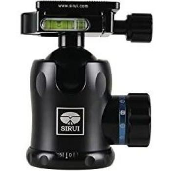 SIRUI K-30II Ball Head 360° Rotating Panoramic Aluminum Ballhead with Arca Swiss Quick Release Plate and Bubble Level, Load Capacity 66.1 lbs