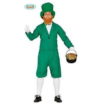 Guirca- Disfraz Leprechaun-Duende, Color Verde