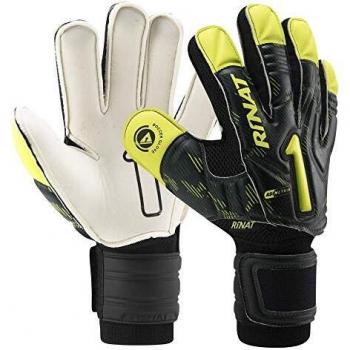 Rinat Asimetrik Hunter Semi Guante De Portero, Unisex Adulto, Blanco/Verde, 9