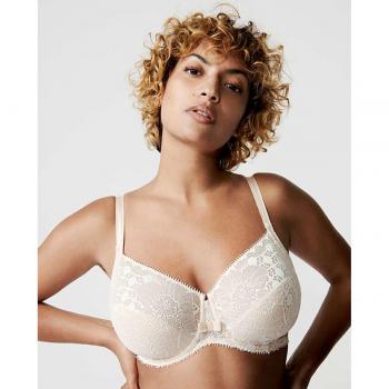 Sujetador con aro Chantelle Day to Night muy cubriente con encaje, modelo C15F10, talla 105E, color Piel