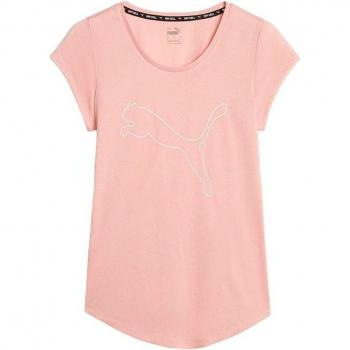 Camiseta Puma Train Favorite Jersey Cat para Mujer Rosa - Corte Clásico