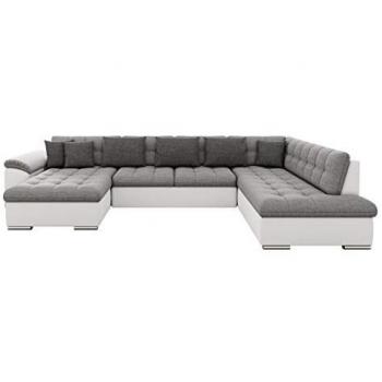 Sofá rinconero Comfivo 140, gris, con función de descanso y medidas 348x205x76cm