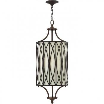 Lámpara colgante Walden de bronce, 3 luces E14 estilo victoriano