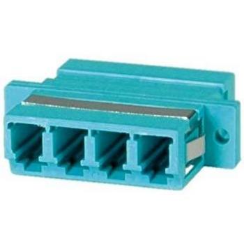 Adaptador de Fibra Óptica LC Cuádruple OM3 PB 0.08 m