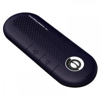 Supertooth Crystal - Altavoz manos libres Bluetooth multipunto para teléfono móvil, color negro