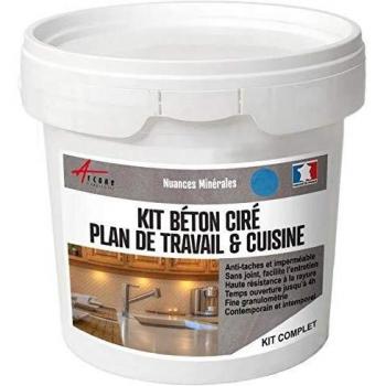 Kit de Hormigón Pulido Turquesa Azul para Cocina y Encimera - 5 m² (en 2 capas) - Arcane Industries