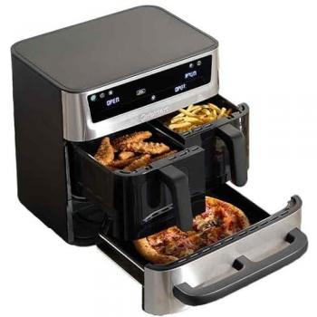 Cuisinart Freidora de Aire TriZone 13,6L con 3 Zonas Independientes, 2 Cestas de 4,3L y Horno de 5L, 9 Funciones Sin PFAS