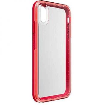 LifeProof Slam - Funda Anti caídas Deportiva para iPhone XS MAX, Rosa y Transparente