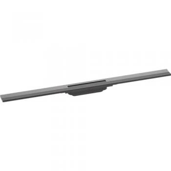 Desagüe de ducha cortable 90 cm Hansgrohe RainDrain Flex con acabado en cromo negro cepillado