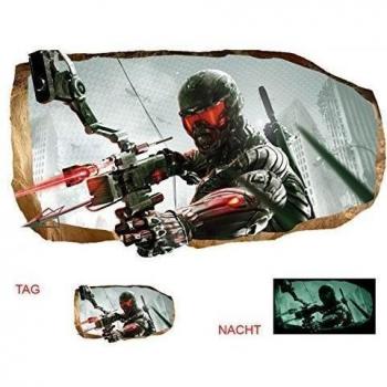 Noctilucent 3D Papel de pared, Startonight murales de pared, Soldat aus der Zukunft, 220 cm x 120 cm.