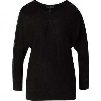 Black Knit Round Neck Sweater for Women - Size S