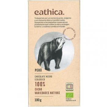 Eathica Chocolate Negro 100% Perú Bio 100g